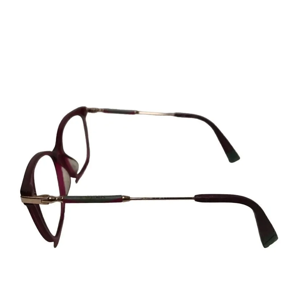 FURLA Cat eye‎ raspberry pink plastic & wire glasses frames VFU298